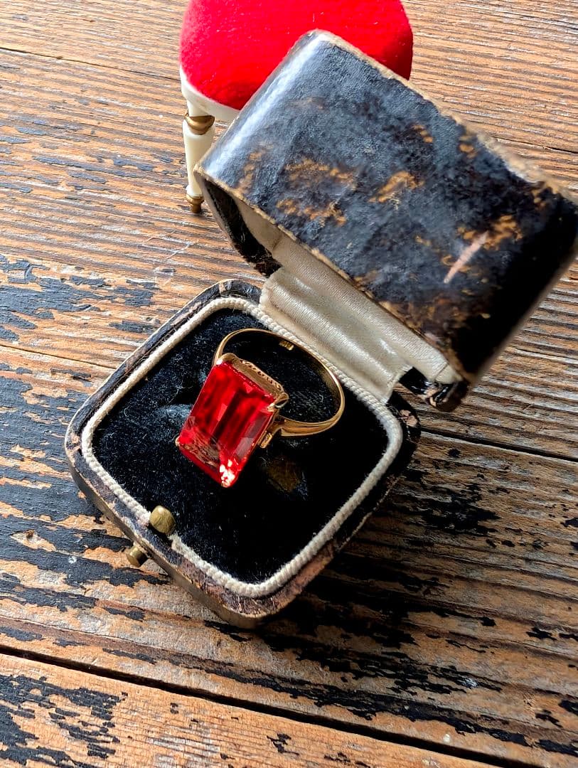 英国アンティーク　リングケース　ヴィクトリアン初期 ✨️ビンテージミニチュア椅子