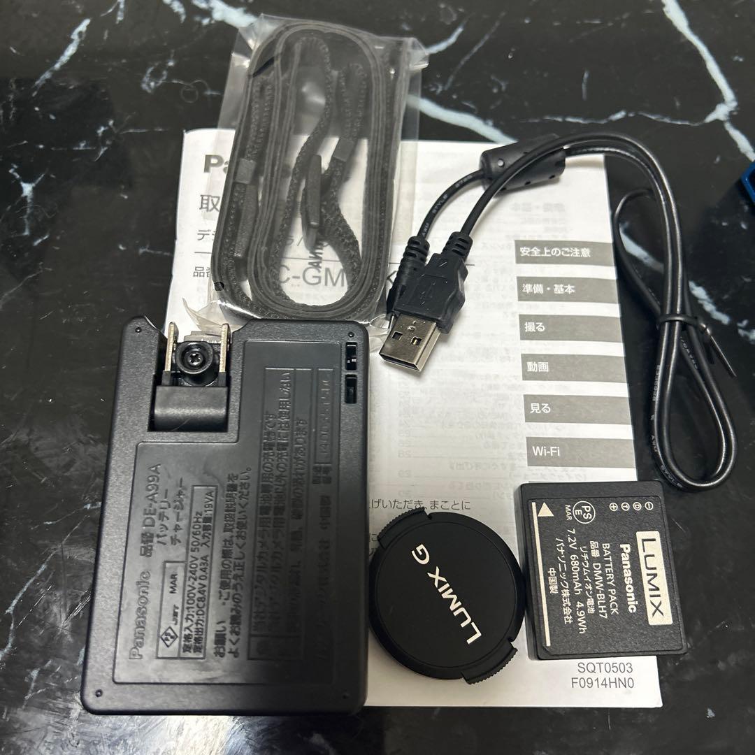 完全新品Panasonic LUMIX DMC-GM1S 青色 付属品全て