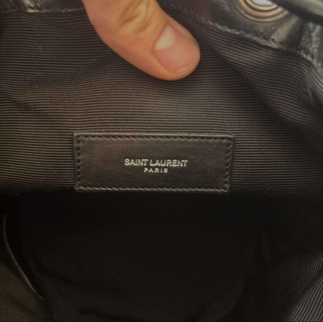 サンローラン　エディ期希少ライダースショルダーバック