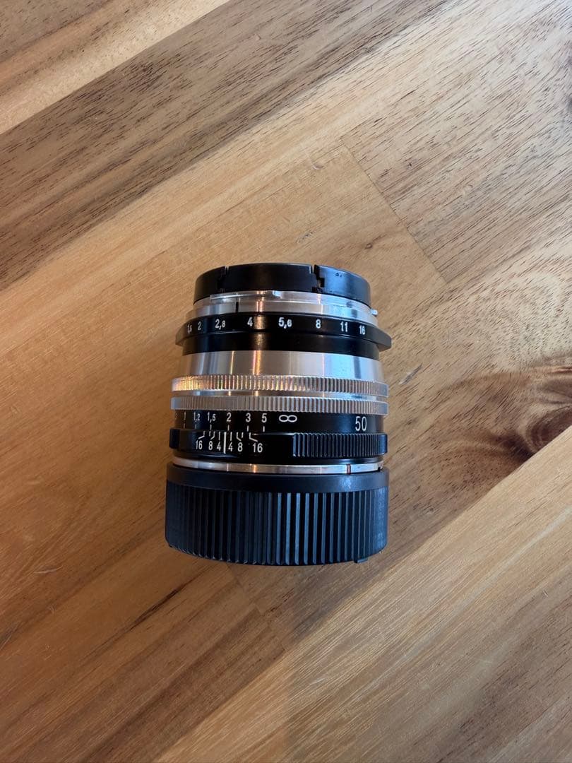 Voigtlander 50mm f1.5 II SC ニッケルメッキ仕上げ