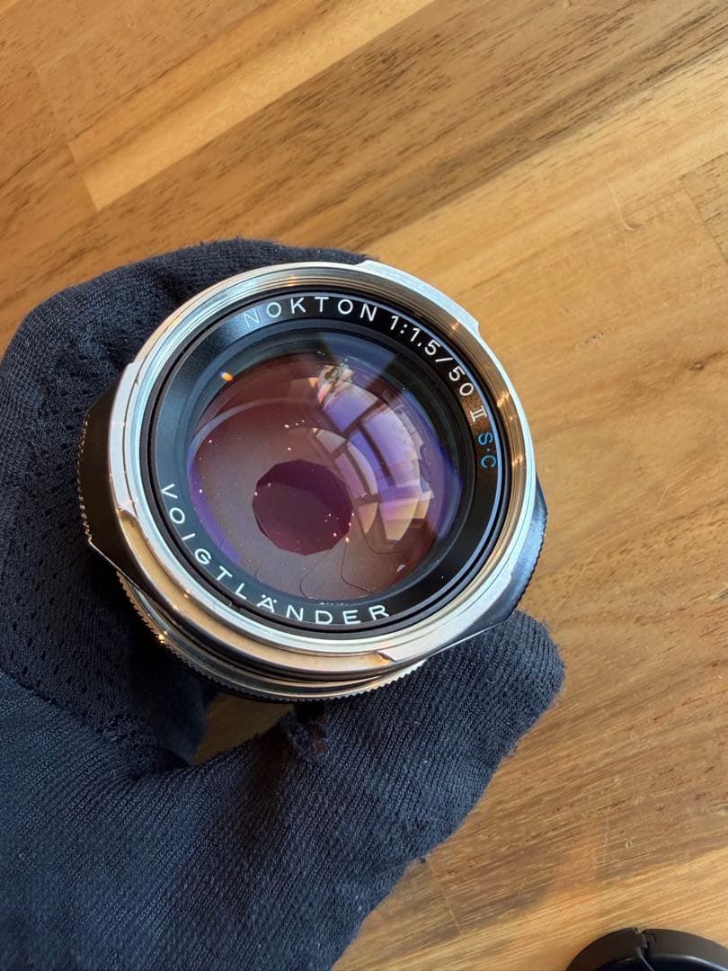 Voigtlander 50mm f1.5 II SC ニッケルメッキ仕上げ