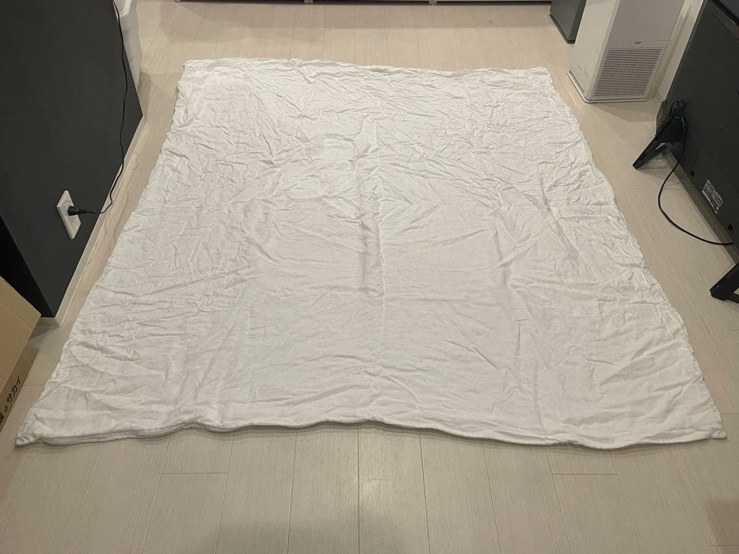 無印良品グレー羽毛掛け布団軽量一層式ダブル
