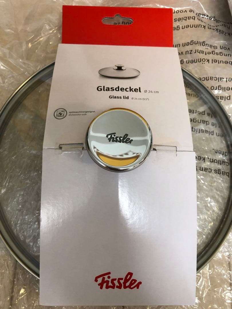 新品 フィスラー カターニャ ステンレスフライパン24cmガラス蓋付きIH対応