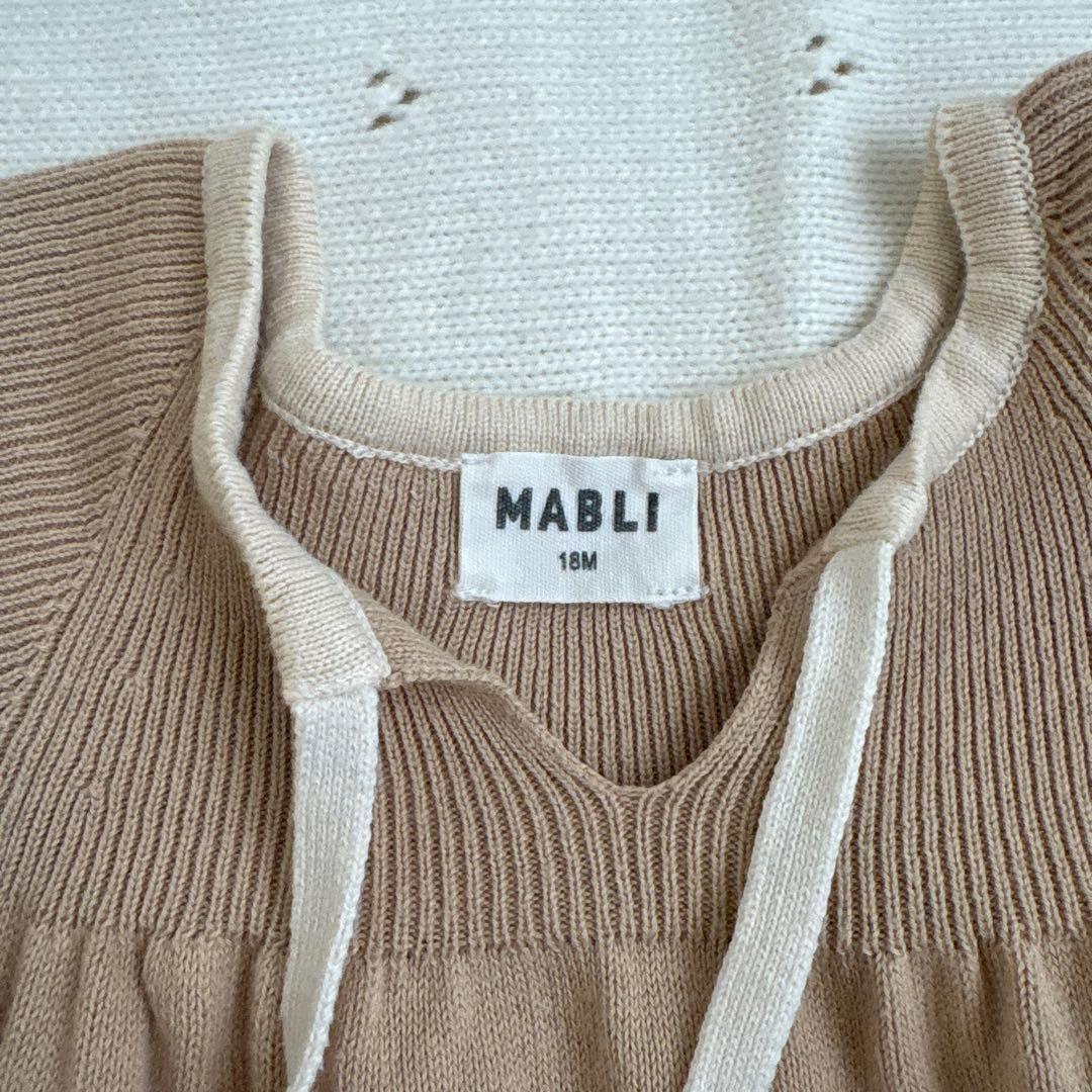 Mabli 小人ロンパース ボンネットセット