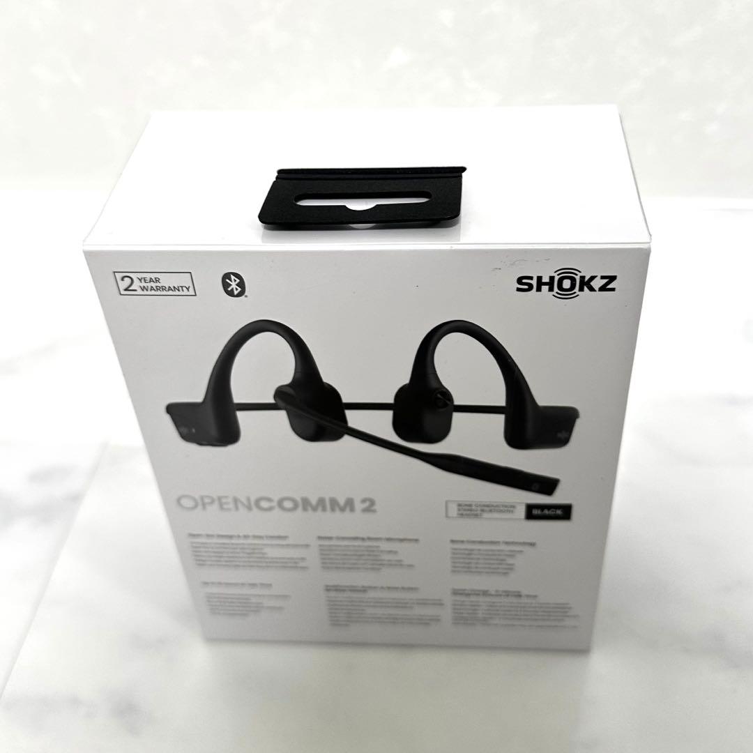 【新品未開封】SHOKZ OPENCOMM2 ブラック　Bluetooth