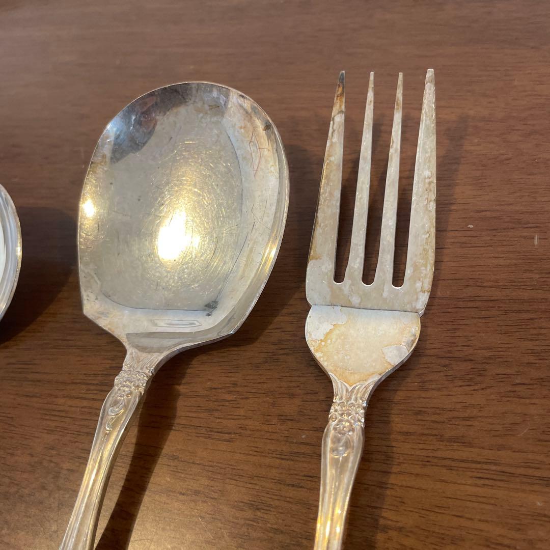 光和陶器Silver France カトラリーセット 洋白銀器 １７点