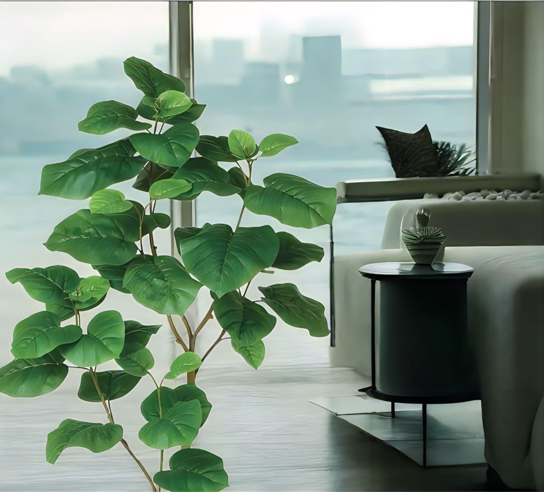 光触媒　人工観葉植物　フェイクグリーン　ウンベラータ2本立FST