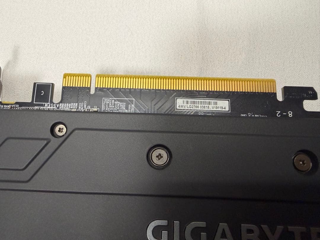 GIGABYTE GeForce GTX 1660 SUPER 動作確認済み