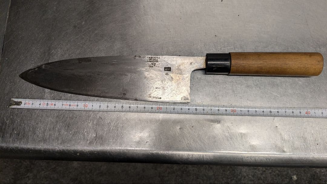 堺孝行出刃包丁 約30cm 木製ハンドル