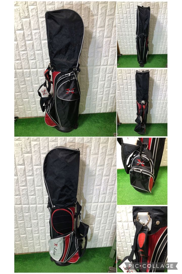 初心者おすすめ☆メンズ ゴルフクラブセット☆X-LINE☆スタンドキャディバッグ