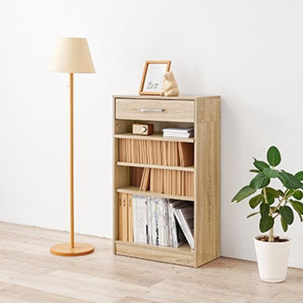 【幅60cm】本棚 薄型 スリム シンプル おしゃれ ブックラック【ホワイト】