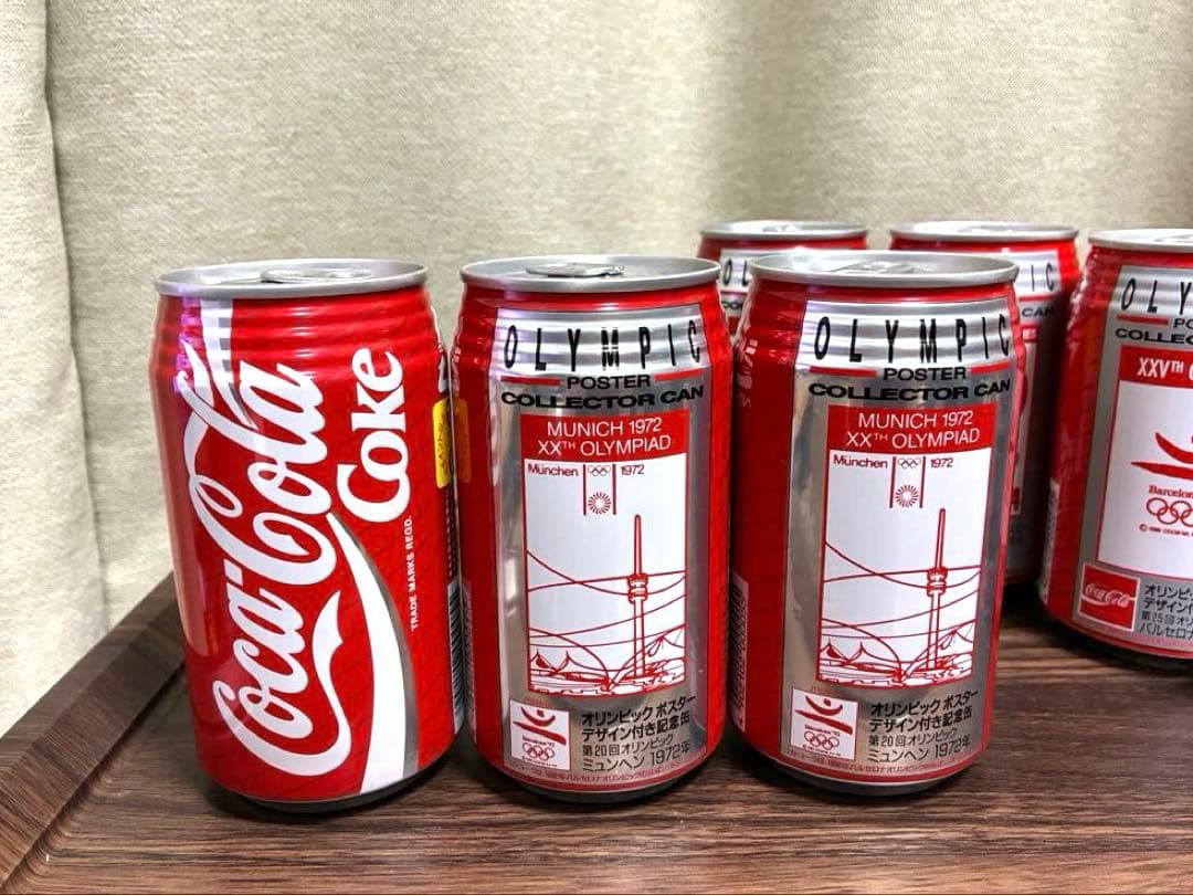 【希少】コカ・コーラ オリンピック 歴代コレクター缶 7本セット 観賞用