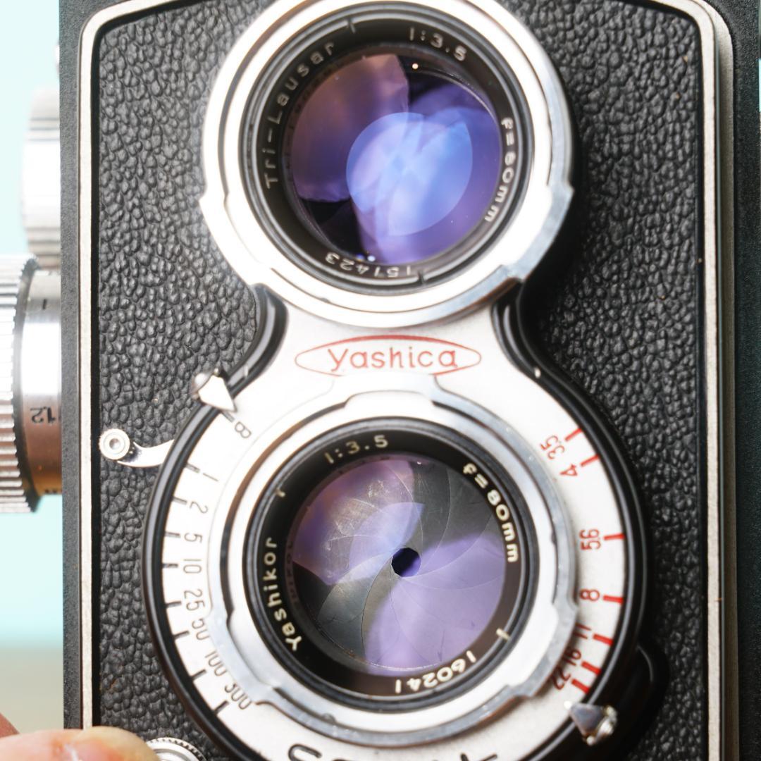 [美品] 完動品◎YASHICAFLEX C型 二眼レフ ケース付き #06