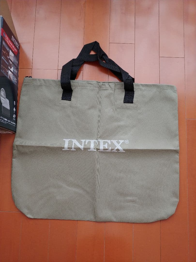 新品未使用　インテックス　電動ポンプ内蔵　エアーベット　シングル　高さ46センチ