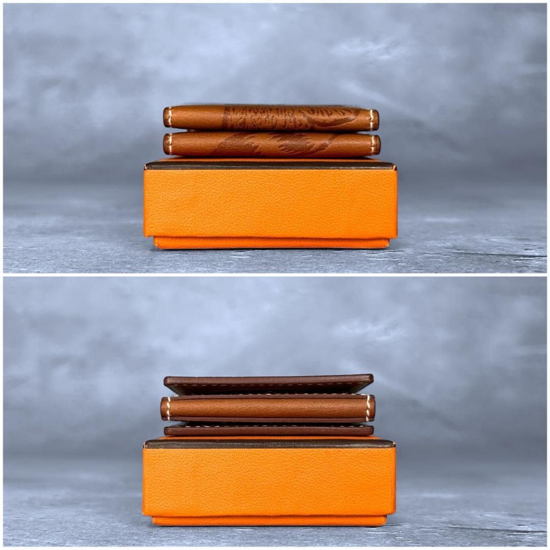 【希少/美品】HERMES 4連 ミニ フォトフレーム 写真立て アライグマ