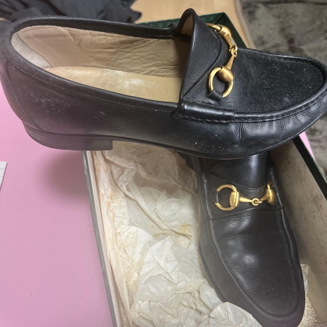 GUCCI ブラック ローファー　25cm