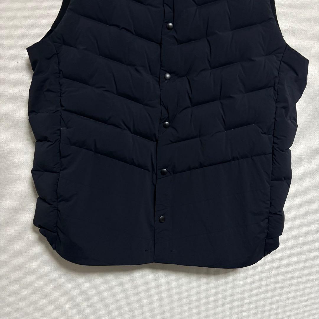 【極美品】デサントオルテライン ダウンベスト ダークネイビー Ｌ
