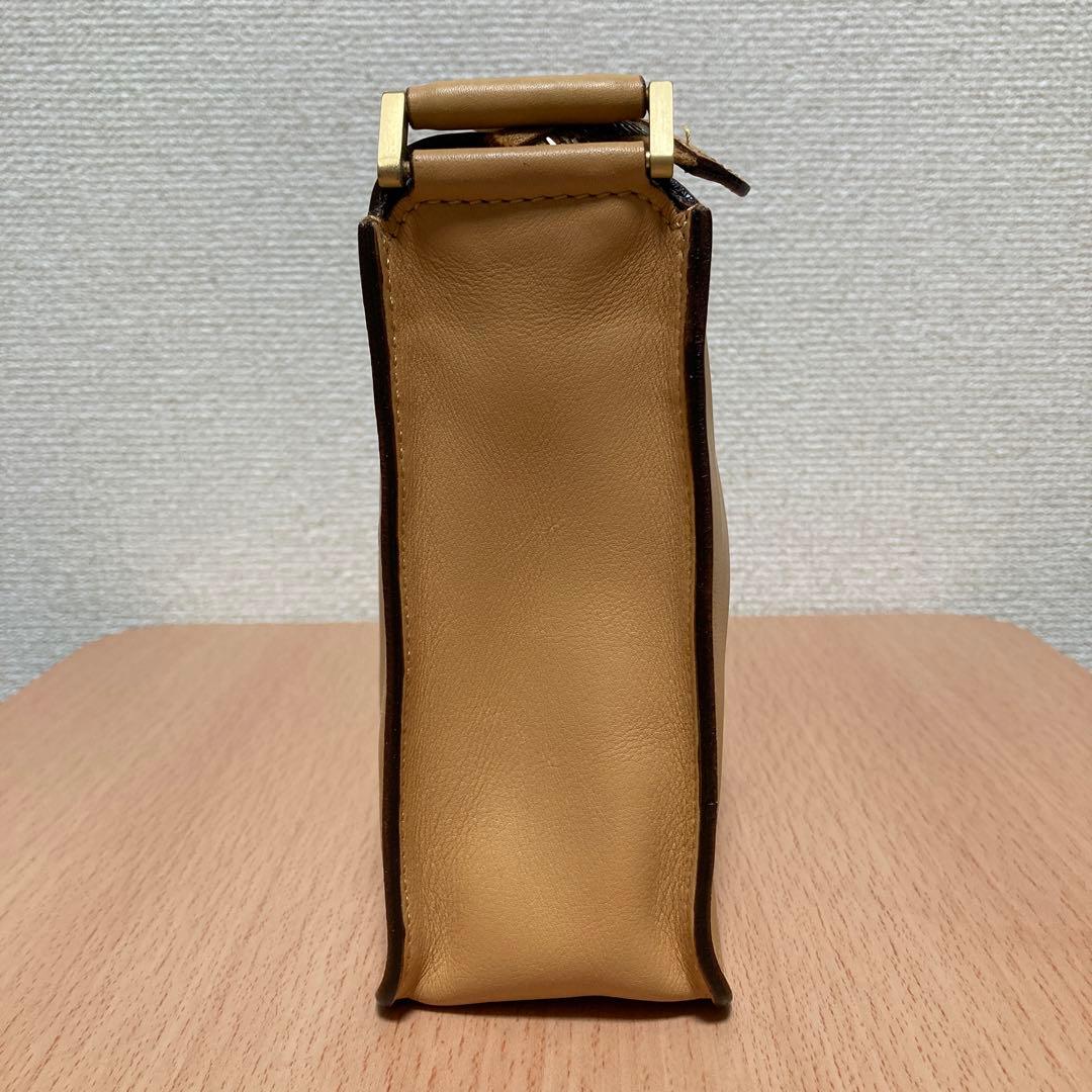 【美品】HIROFU ヒロフ レザー ワンショルダーバッグ ハンドバッグ 肩掛け