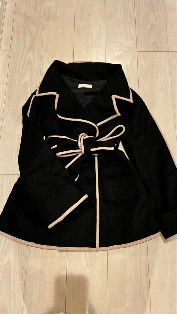 ジャケット・アウター andmary Ange wool short coat black