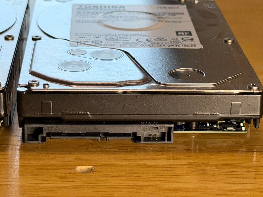 3TB 4セットTOSHIBA 内蔵HDD 7200回転SATA使用185hから