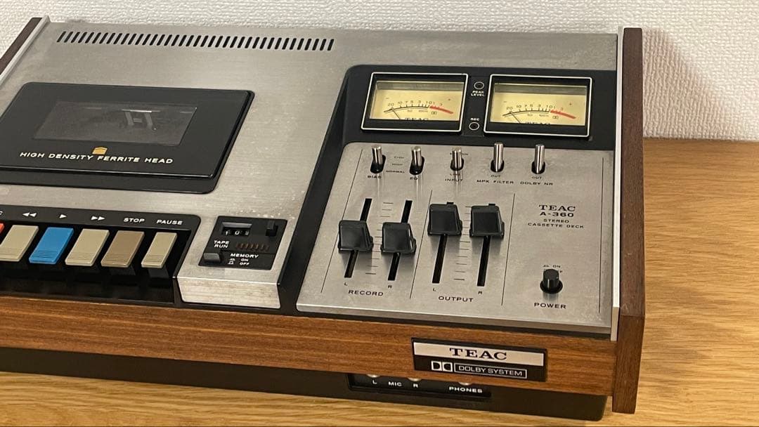【音出•録音確認済】TEAC A-360 カセットデッキ