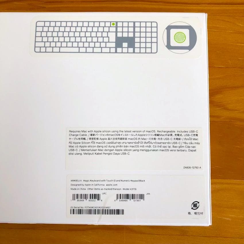 最モデル｜USB-C｜Touch ID｜BLACK｜Magic Keyboard