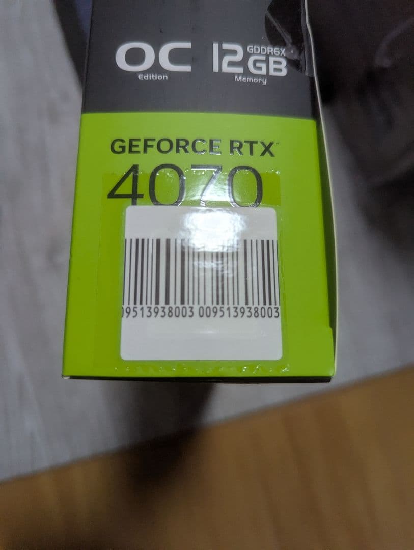 ASUS GeForce RTX 4070 DUAL OC 12GB 新品未開封