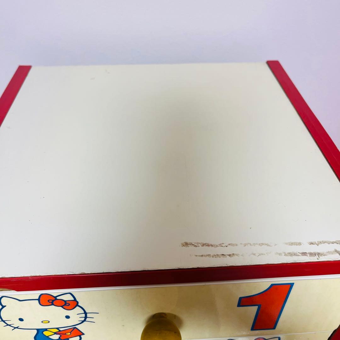 ハローキティー　小物入れ　昭和レトロ　サンリオ　木製　チェスト　1976年