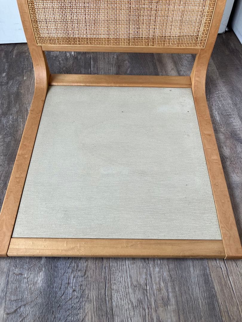 天童木工　座椅子　和モダン　こたつ椅子　ラタン　3点