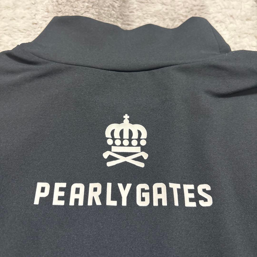 パーリーゲイツ　モックネック長袖ゴルフシャツ　1 (M) レディースゴルフウェア