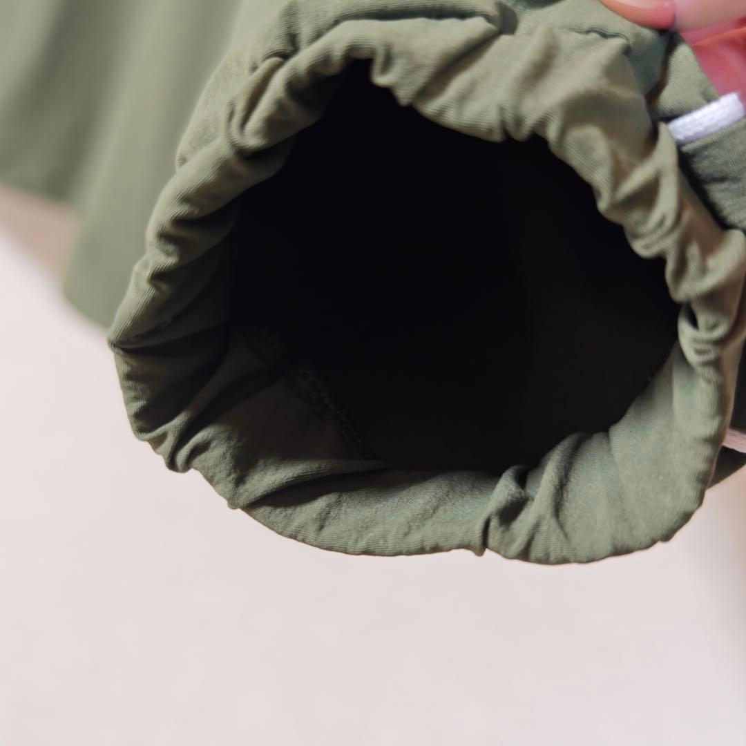 CRONOS ハーフジップ ナイロンジャケット オリーブグリーン Mサイズ