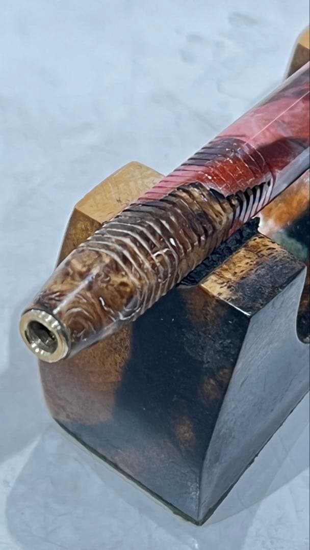 ぢゆ　pg5 ハイブリッドウッド9-9赤　六角軸　スリット加工