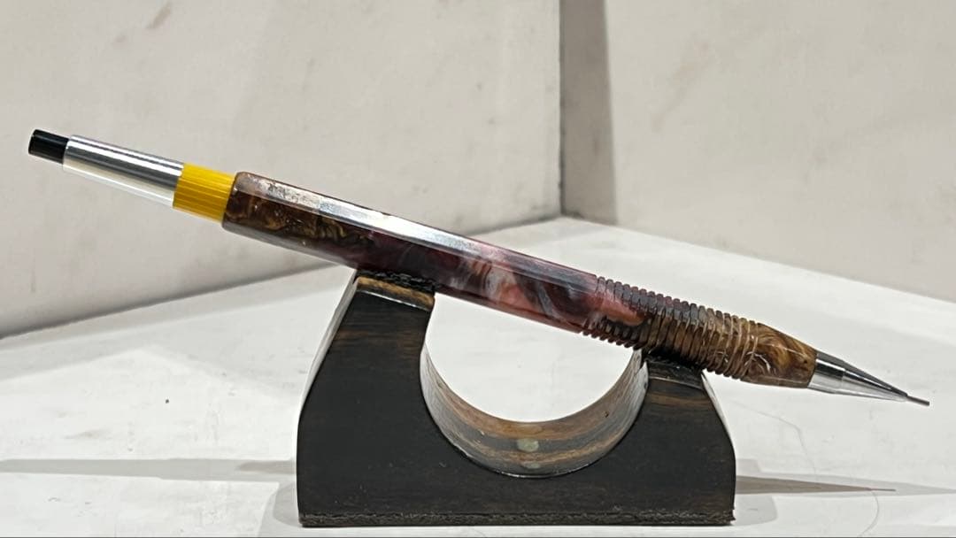 ぢゆ　pg5 ハイブリッドウッド9-9赤　六角軸　スリット加工