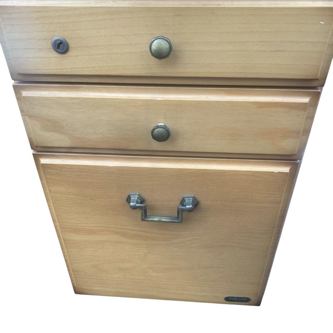 レア！　maruni マルニ家具　３段チェスト　学習机 サイドテーブル　テーブル