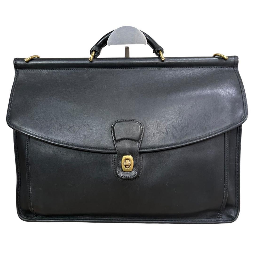 美品 オールドコーチ 2way ビークマン 黒 ブリーフケース ビジネスバッグ