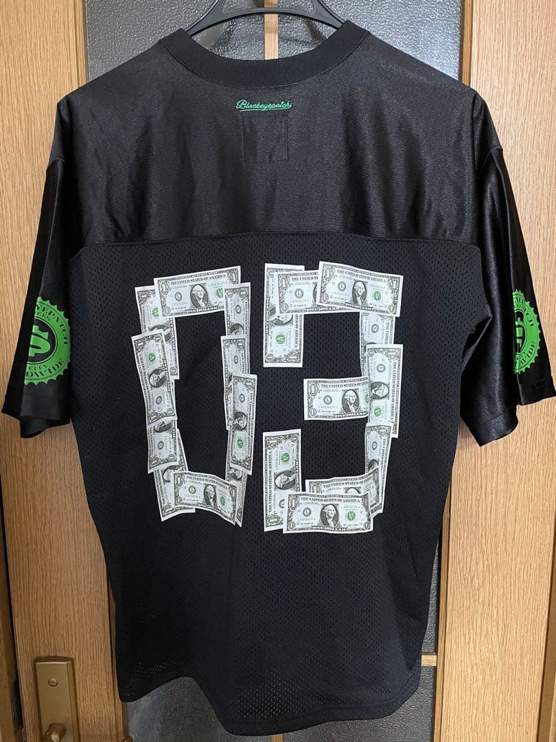 black eye patch DOLLAR ホッケーシャツ　L