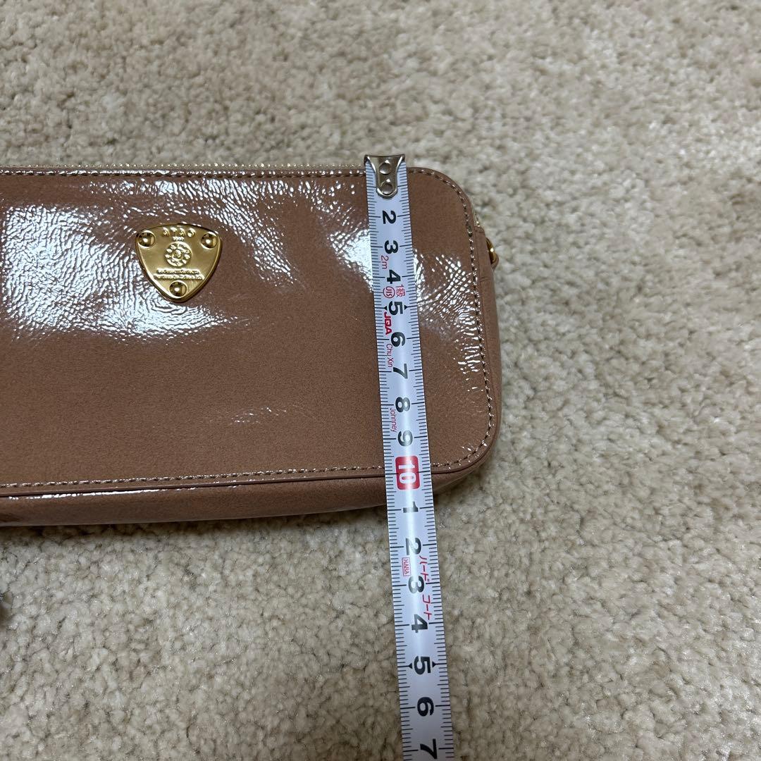 ATAO アタオ アミュレット ローズクォーツ ショルダーウォレット エナメル