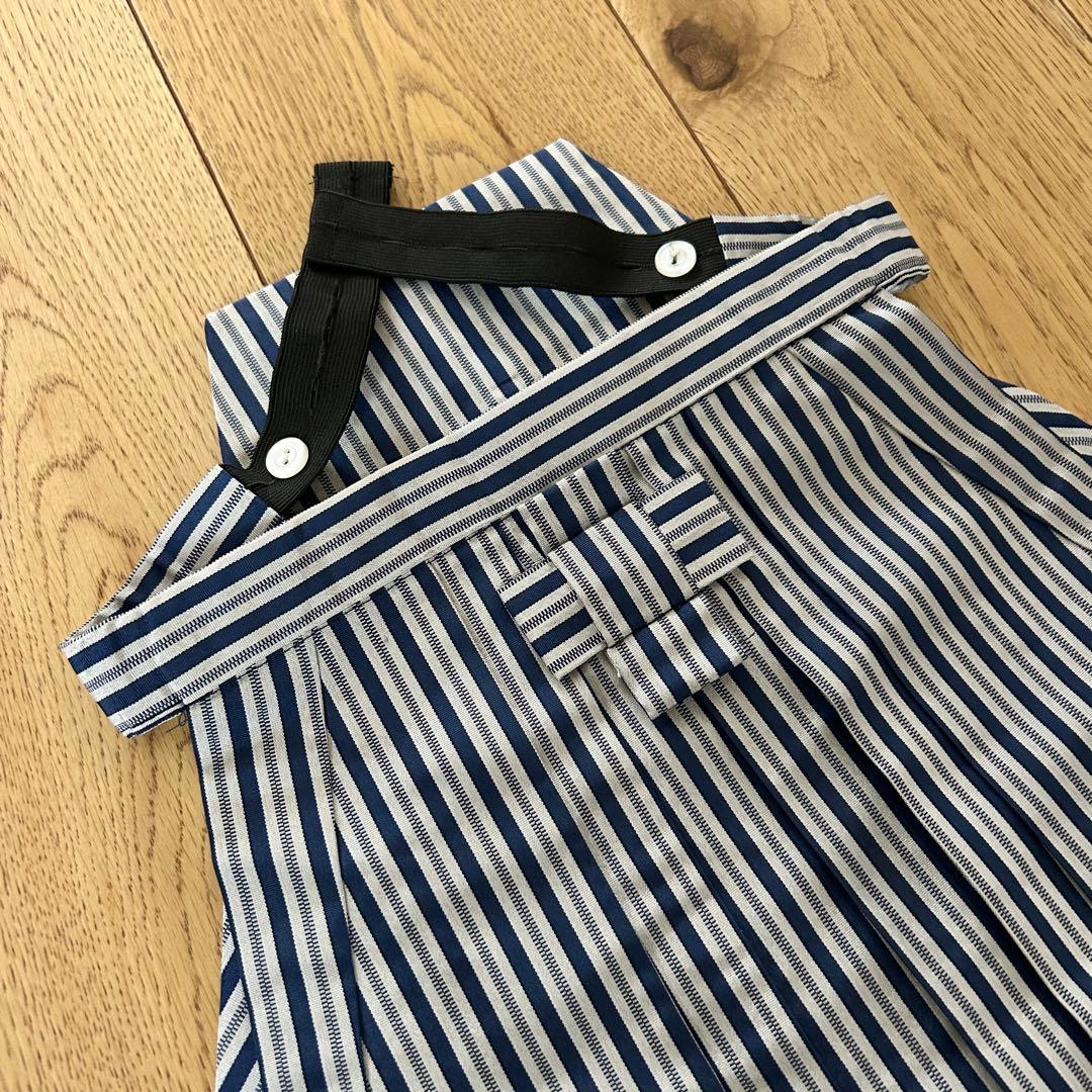 希少 着付け不要！3歳用羽織袴セット　かんたん袴　紫