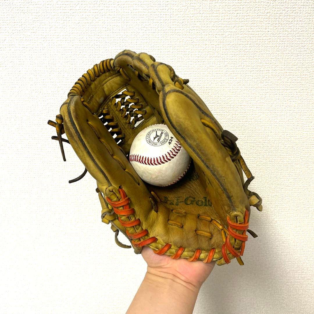 298 ハイゴールド 型良 即戦力 硬式 内野手用グローブ