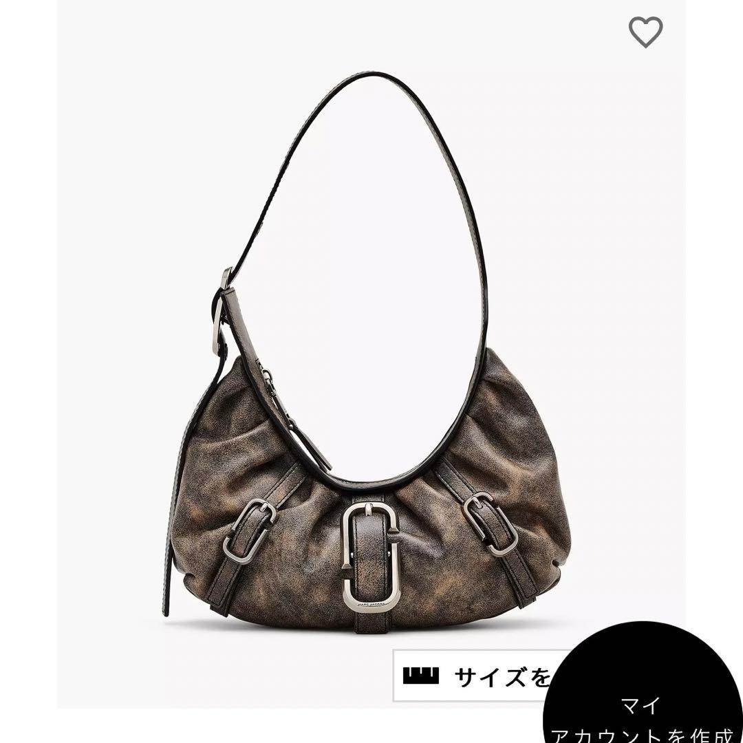 バッグ The Distressed Leather Buckle Bag