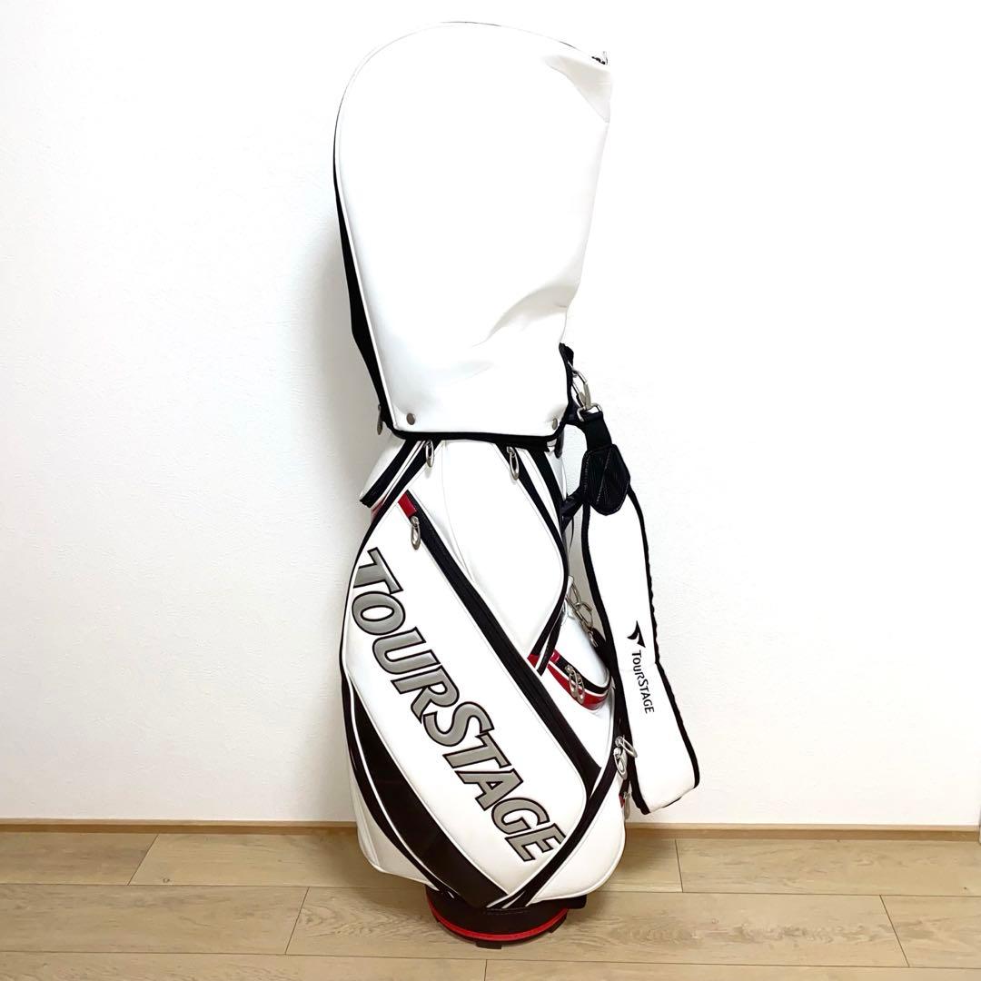 美品☆TOURSTAGEゴルフクラブ フルセット☆メンズ初心者キャディバッグ付S