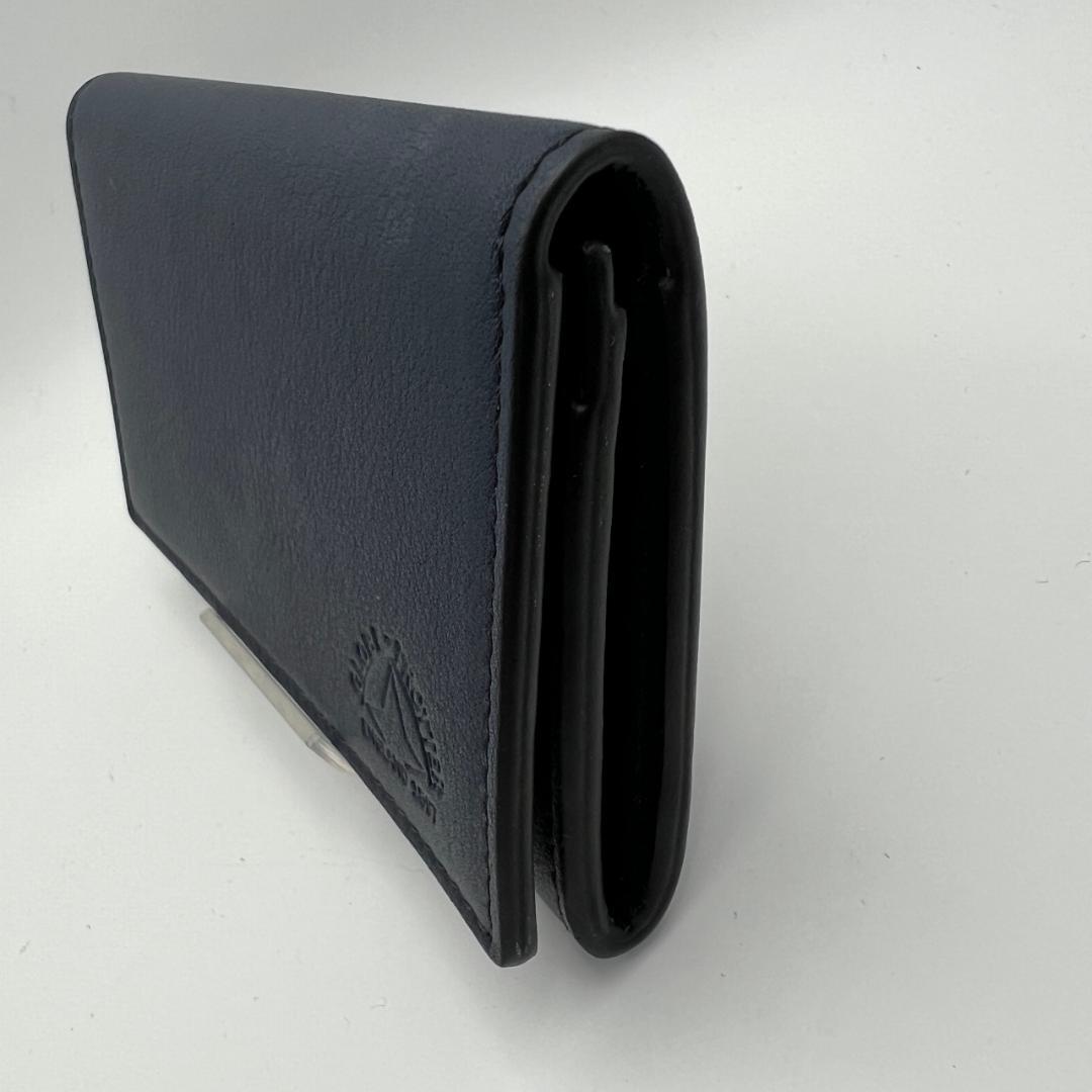 未使用品グローブトロッター☆メンズカードケース 名刺入れ ソフトレザー 本革 紺