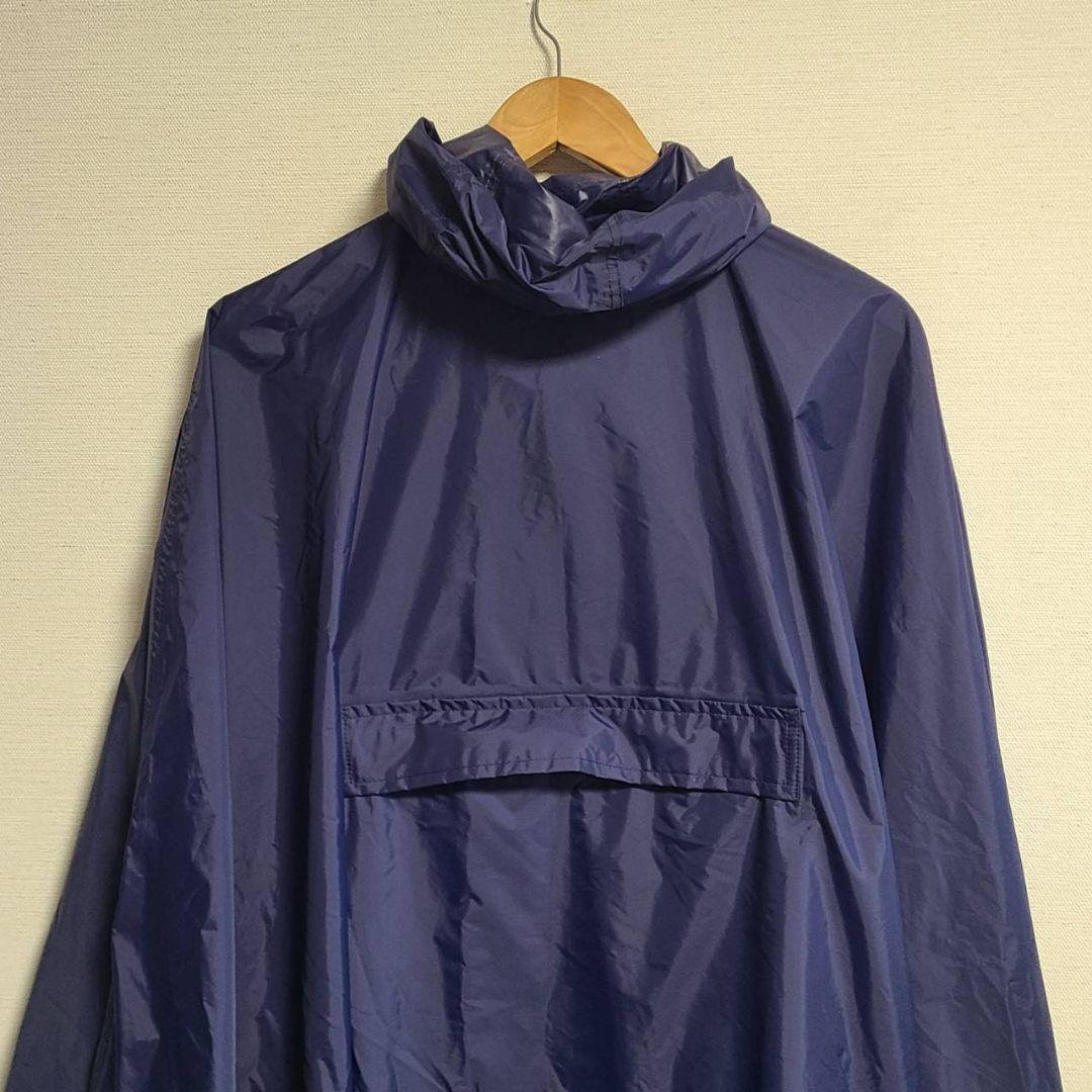 ポロ ラルフローレン レインコート ポンチョ ポケッタブル 紺 撥水 防水 ロゴ
