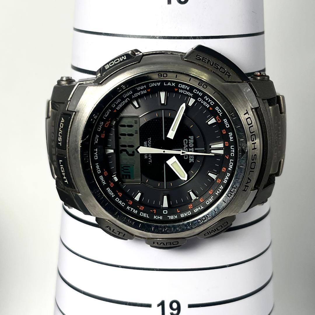 【希少/稼働品】カシオ プロトレック PRW-5100T ソーラー アナデジ