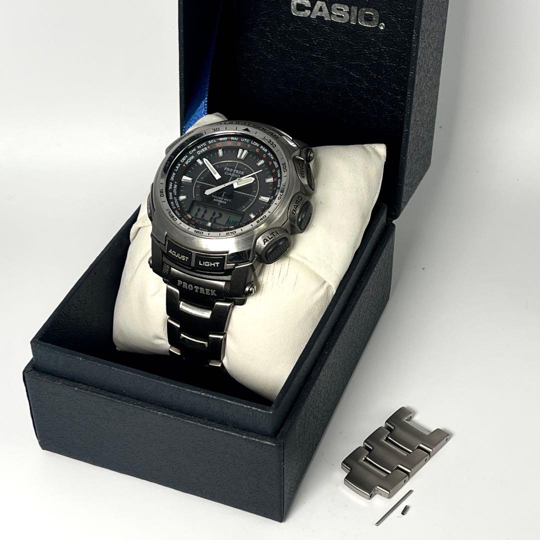 【希少/稼働品】カシオ プロトレック PRW-5100T ソーラー アナデジ
