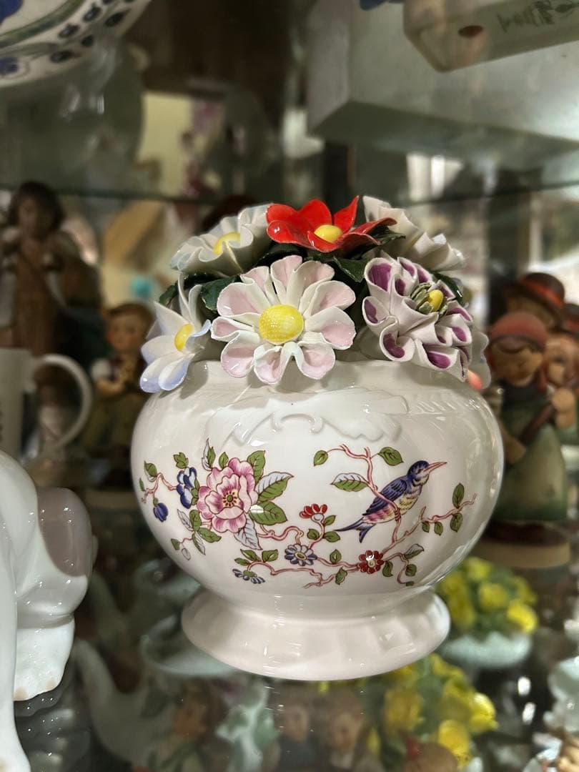 エインズレイ　陶花　オブジェ　置物