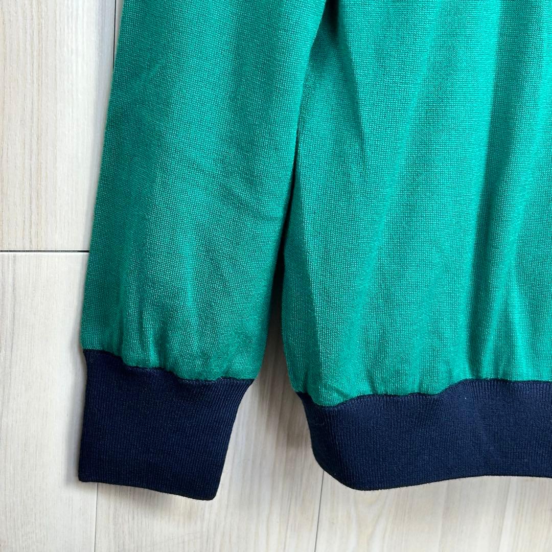 【美品】BEAMS GOLF エアシャット XL グリーン ウール100%