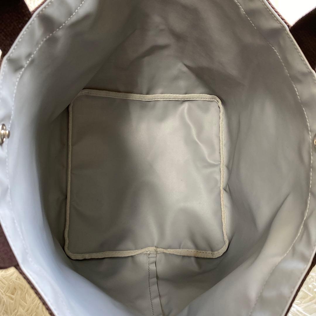 【極美品】エルベシャプリエ　マスティック × モカ　ハンドバッグ　レザー