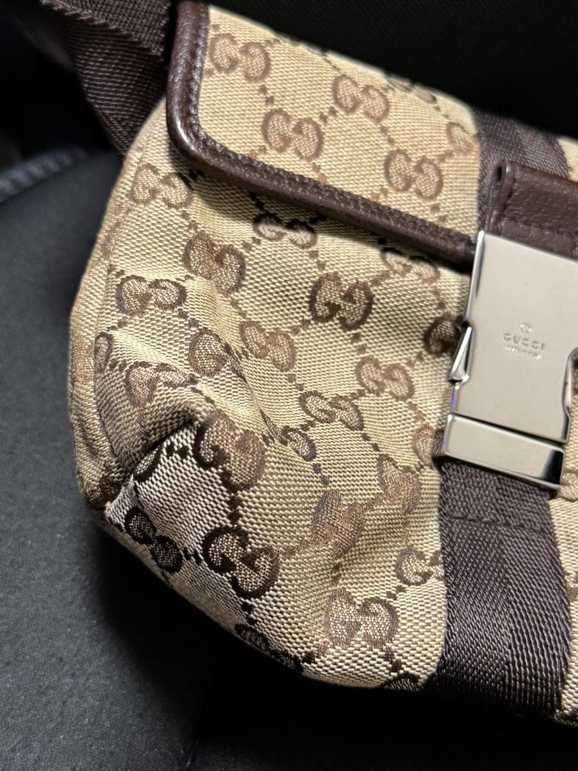 GUCCI グッチ ウエストバッグ ウエストポーチ GGキャンバス