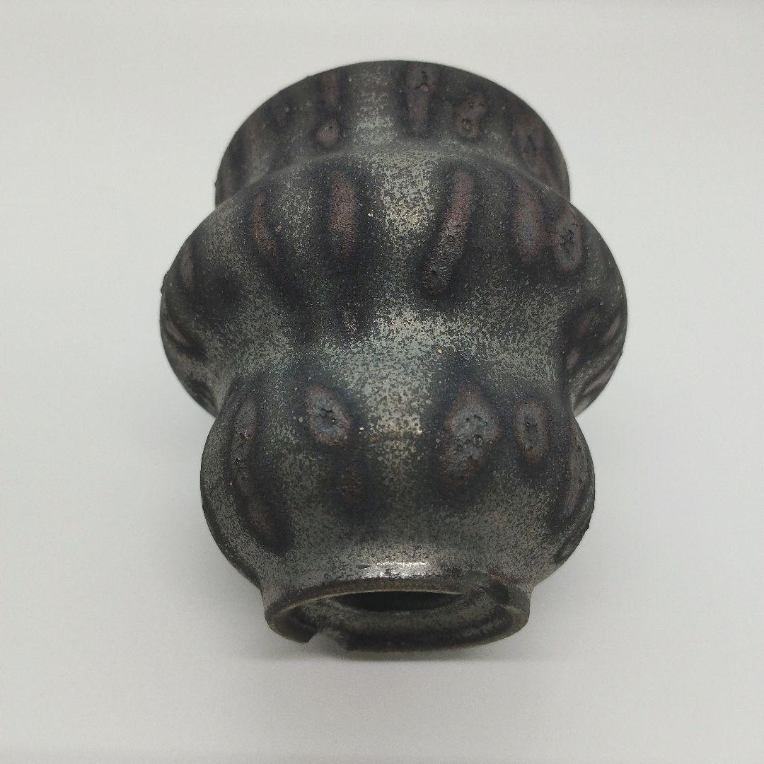 細川政己 植木鉢 小鉢 釉薬 斑模様 新品未使用品